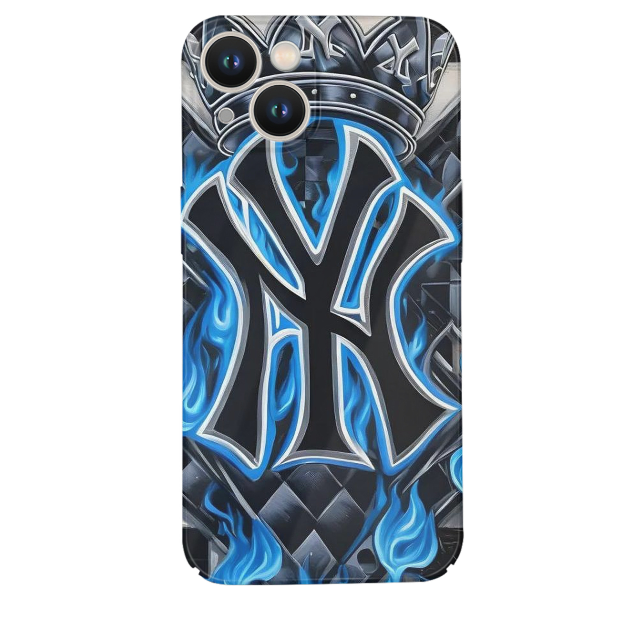 New York Yankees 324 IPhone 14 Series Full-Cover Hard Case – Shockproof With Raised Camera Protection – Precise Cutouts, Wireless Charging Compatible – Durable, Anti-Yellowing, Easy To Clean